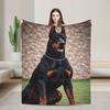 Cane Corso Flannel Blanket Soft Bedding Throws for Couch Chair Travel Funny Bedspread Sofa Bed Cover