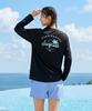 Helingbon [Set] Women'S Loose Fit Long Sleeve Rash Guard & Two-In-One Swim Pants Rf342 Ai329