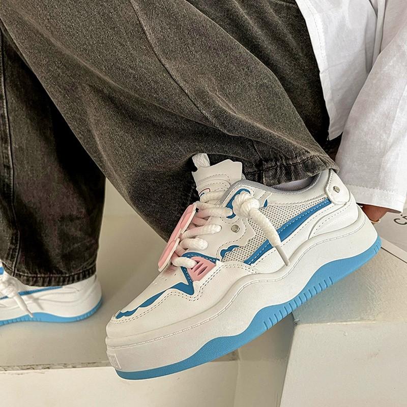 

Повседневная женская обувь, белые туфли на платформе, новые летние универсальные повседневные кроссовки в классическом стиле, оригинальная обувь XINGX 38 синий