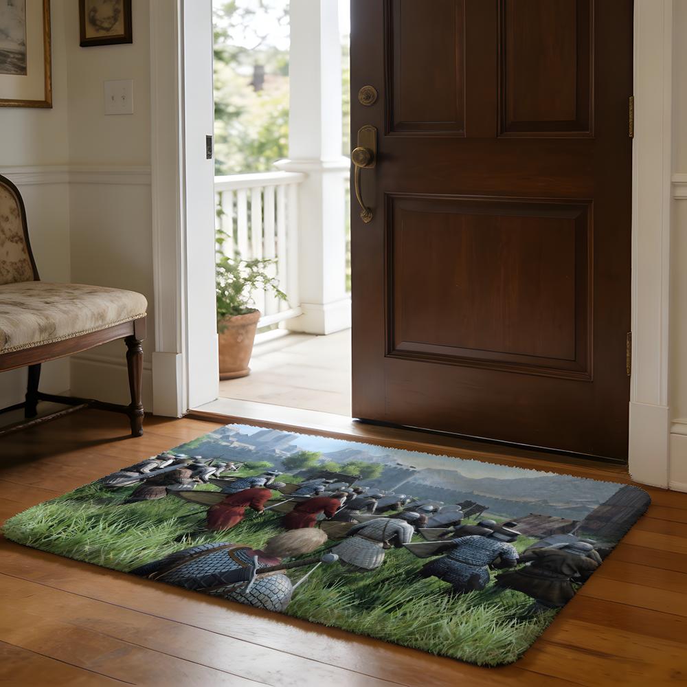 Hot MMount And BBlade Floor Mat Soft Flannel Absorbent Mat Non-Slip Rug Home Bedroom Bathroom