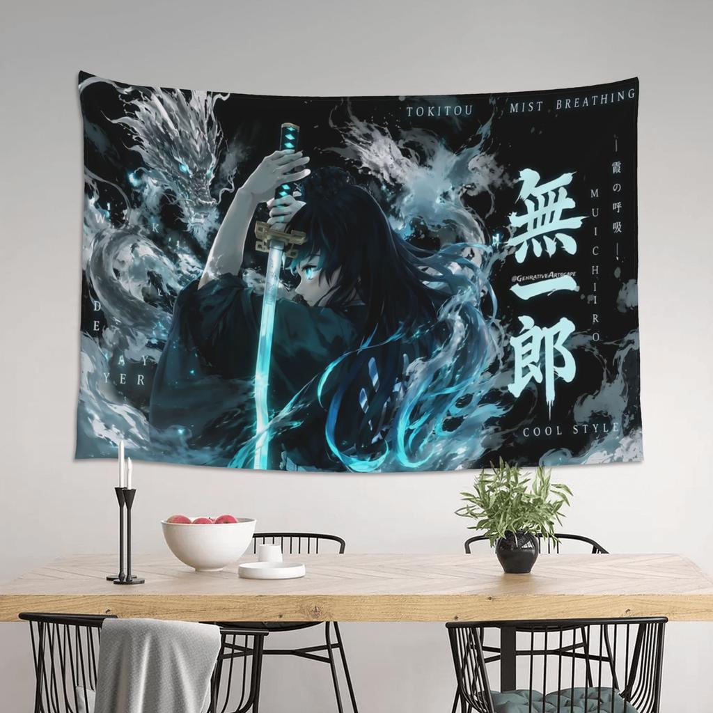 Demon Slayer Cutecore Tapestry Room Decoration Home Decoration Tapestry Decor Accessories Cute Room Decor