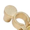 Yousheng 1Pair Brass Battery Clip Professional Positive Negative Terminal Connector Car Battery Clip Rust-Proof High Conductivity Easy Install Battery
