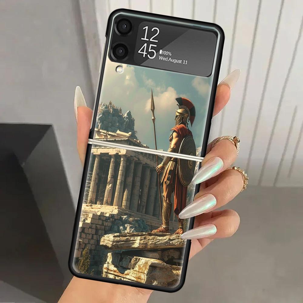 

Жесткий чехол для телефона Samsung Galaxy Z Flip 7 6 5 4 3 с принтом Колизея, Черный ZFlip7 ZFlip6 Flip5 Flip4 Flip3 5G Samsung Z Flip 7