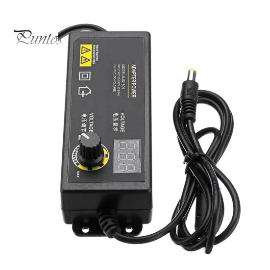 3-36V 60W Power Adapter Adjustable Voltage with LED LCD Digital Display Screen Regulation CNC Power Supply Home Charger