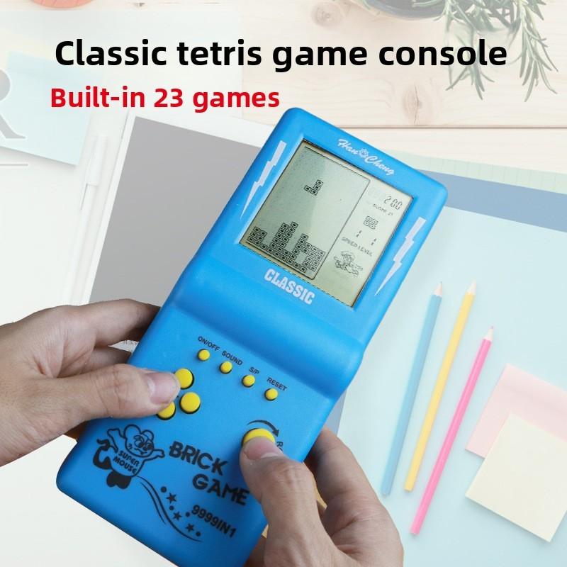 Classic Tetris Handheld Game Console With Large Screen For Retro Gaming Enthusiasts