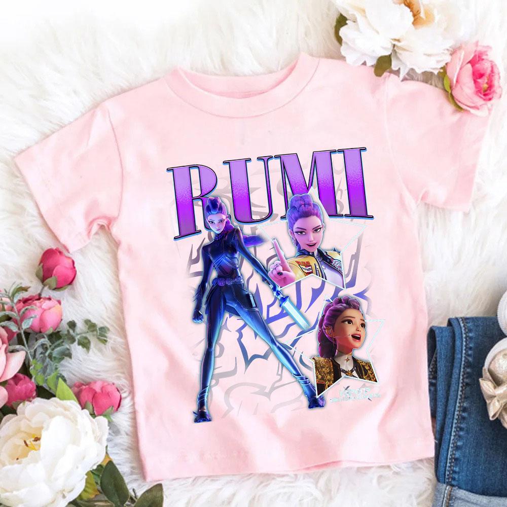 2025 Film Fierbinte Bumbac Tricou Fetițe Haine Copii KPop Fani Vânătorii de Demoni Cadouri Haine Copii Topuri la Modă