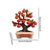 Apple Tree Statue Resin Table Centerpiece Collection Desktop Ornament for Entrance Wedding Spring Festival Desk Home Decoration