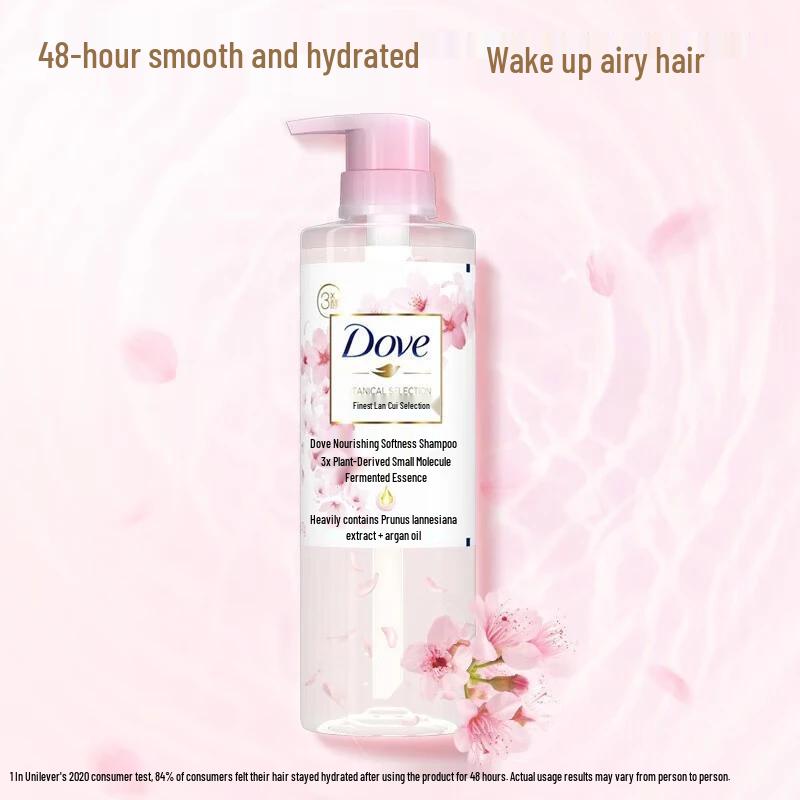 

Dove Plant Extract Smooth & Nourishing Shampoo 470g with Wet Wipes