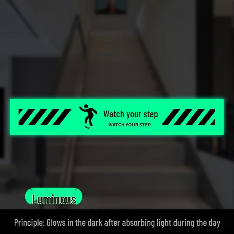 Wear-Resistant Caution Step Warning Floor Decal