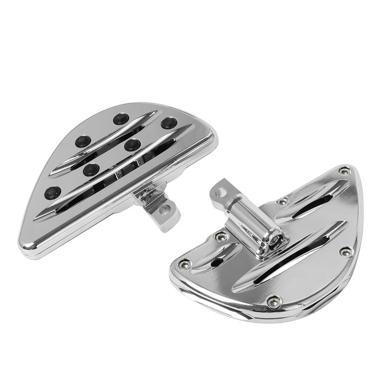 Motorcycle Chrome Passenger Floorboards Rear Foot Pegs Footrest For Harley Softail Heritage Touring Electra Glide Sportster Dyna