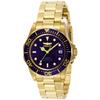 Invicta Pro Diver Automatic Watch, 40mm Case, Gold with Stainless Steel Strap, Blue Dial, Men's, 8930