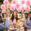 1pcs Set 7.8inch Pink Paper Pom Pom Paper Balls Pom Pom Paper For Birthday Party Flower Balls Paper Hanging Flowers