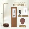 Wooden Incense Holder Upside Down Incense Holder with Brass Stand Incense Tray Ash Catcher for Tea Room Ornament Home Decoration