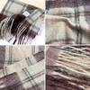Maillard Women's Winter Plaid Scarf - Luxurious Mohair Imitation Cashmere Shawl, Thickened for Warmth