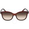 Brown Gradient Square Ladies Sunglasses Sf834s 210 55