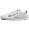 Womens NikeCourt Vapor Lite 2 HC 'White Teal Nebula' (women's sizes) White / Lime Blast / Gum Light Brown / Teal Nebula Tennis Shoes DV2019 103