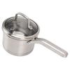 Saucepan 304 Stainless Steel Milk Pan Soup Pot Thicken Bottom Single Handle Household Cookware