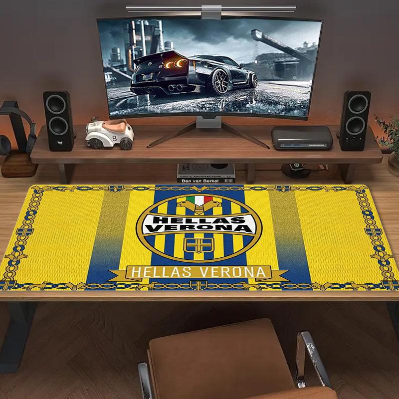 Hellas Verona Fc Color Mouse Pad Large Gaming Table Cushion Non-slip Laptop Tablet Big Mousepad XXL Mat Mini PC Playmat With Lock edge