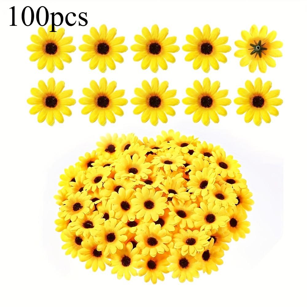 Artificial Sunflowers- Realistic Fabric Mini Fake Flowers For DIY Wreaths,Wedding,Home Decor,Mother’s Day,Easter,Valentine’s Day