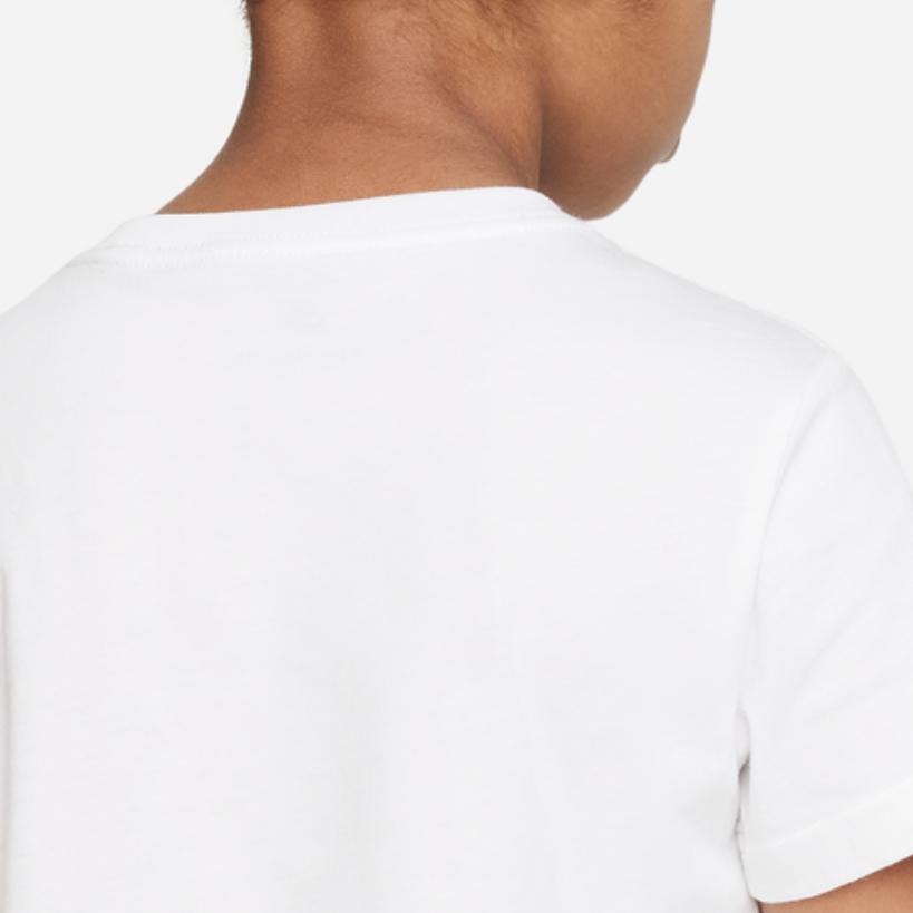Nike Balloons Letter Logo Graphic Print Crew Neck Short Sleeve T-Shirt Kids tops White FQ0924-100