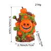 Halloween Green Pumpkin Tree Spirit Figurine - Spooky Skull Decor for Party and Atmosphere