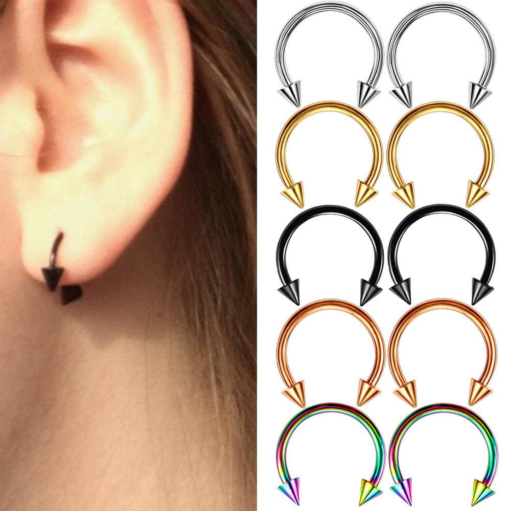 

Unisex Nose Hoop Tragus Stainless Steel C-Shape Ear Ring Bdoy Jewelry Nose Ring Piercing Jewelry