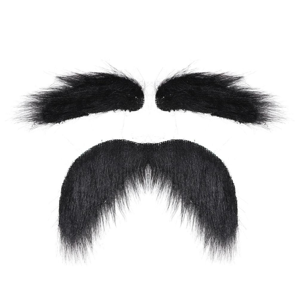 Halloween Simulation Fake Beard Eyebrows Santa Claus Beard Black Big Beard Party Dress Up