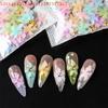 50/100Pcs Nail Decoration DIY Manicure Accessories Mixed Lily Flower Steel Ball Nail Art Charms 3D Soft Resin