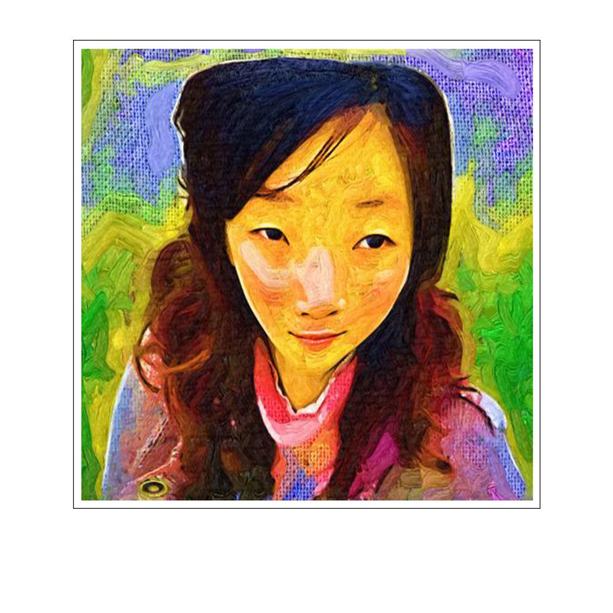 

Настенные художественные персонажи, азиатские девушки, автопортреты, украшение дома, картина маслом, настенные панно для гостиной, украшения сада 21*30cm