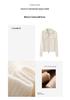 Korean Style Women's Cashmere Knit Cardigan - Slim Fit with Zipper Lapel and Long Sleeves for Versatile Wear