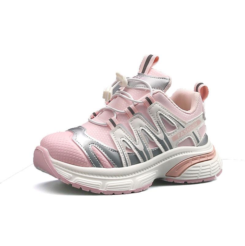 Girls' Sports Shoes 2025 Autumn New Children's Fashion Dad Shoes Medium Older Children's Casual Shoes Boys' Running Shoes Trend