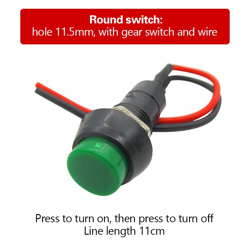 Modified Switch Button Mini Switch Electric Car Wiring Lights Horn Modification Motorcycle Small Switch