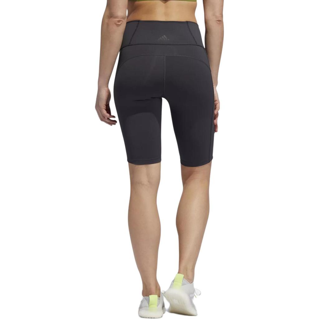adidas X Universal Standard Collaboration Comfortable Moisture-Wicking Striped Cycling Shorts Women Shorts Black FJ7460