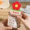 Non-slip Bottom Art Rotating Desk Calendar Reusable Creative Calendar Decoration  Birthday Gift