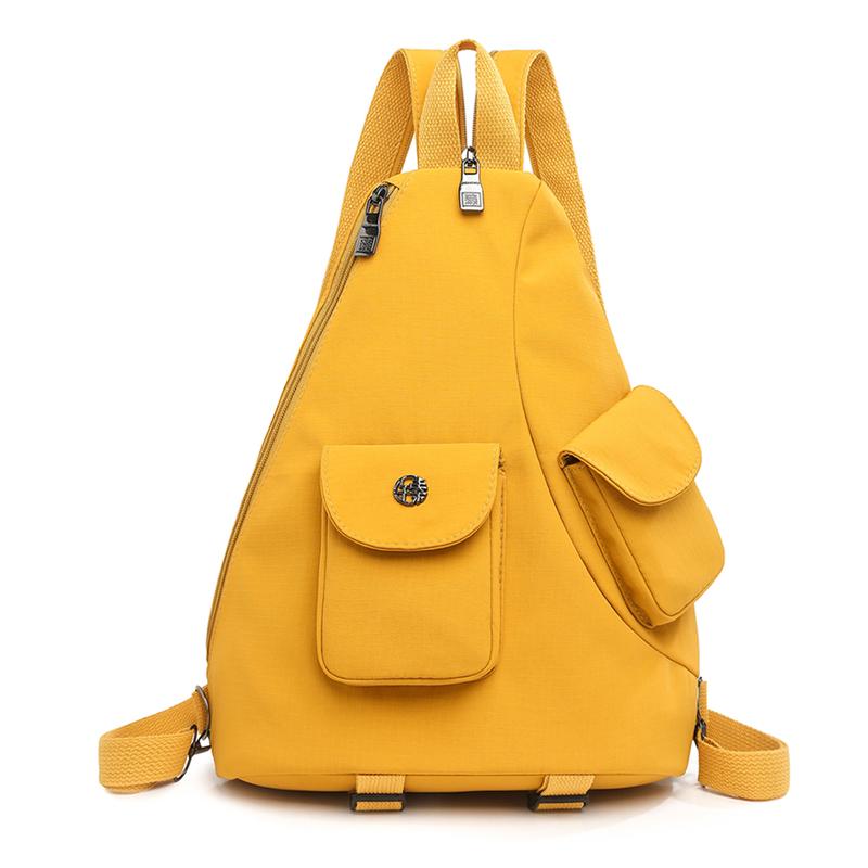 Ryggsekk Dame Multifunksjonell Veske Dobbeltformål Stor Kapasitet Brystveske Lett Pendler Crossbody-veske