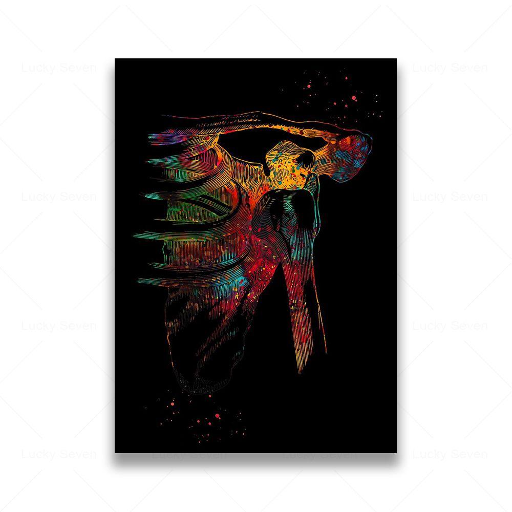 Anatomia Umana Muscoli DNA Neuro Arte Murale Pittura su Tela Poster e Stampe Mappa del Corpo Immagini Murali Educazione Medica Decorazione per la Casa