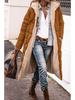 Women's Solid Color Hooded Cotton Coat, Long Sleeve, Slim Fit, Double-Sided Wear Cardigan Jacket