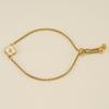 Stainless Steel Shell Clover Letter Bracelet Unique Design Fashionable Wrist Jewelry for Women