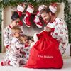 Cartoon Christmas Family Matching Outfits Parent-child Santa Claus Adult Kids Loungewear Elk Sled Skiing Xmas Sleepwear Winter