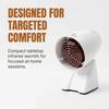 Mvolo Mini Infrared Heat Lamp -150W Compact Tabletop Design - Adjustable Angle - 3m Cable for Home Use