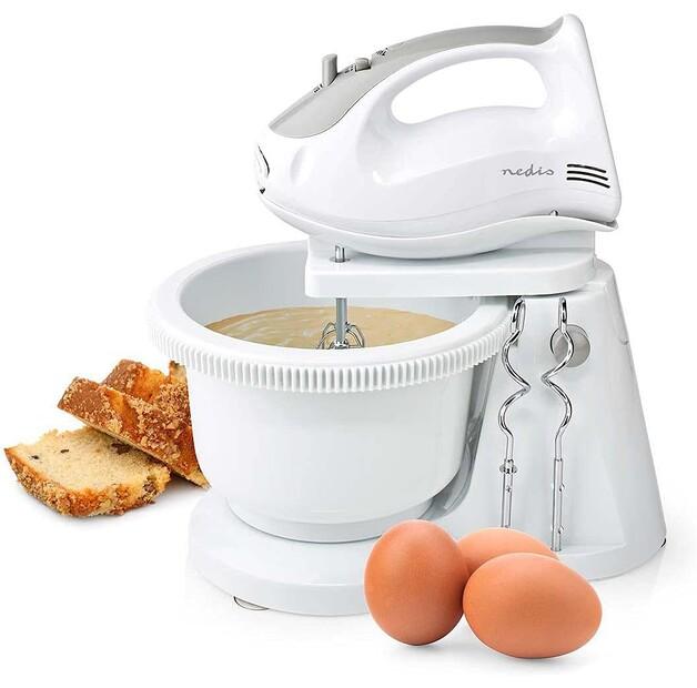 Frullatore a mano Nedis KAHM110CWT con accessori