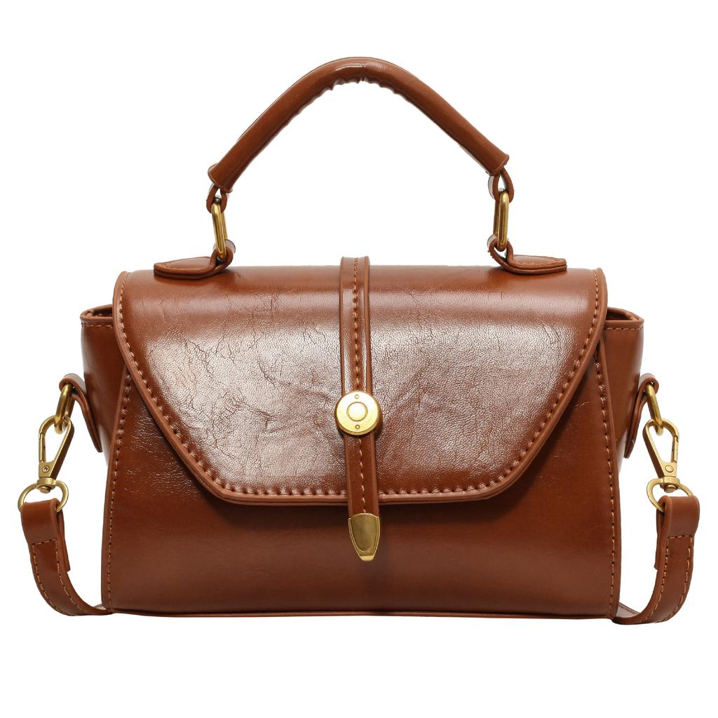 Women's Bag New Trend High Sense Fashion Shoulder Bag Retro Versatile Shoulder Messenger Bag Simple Casual Small Square Bag