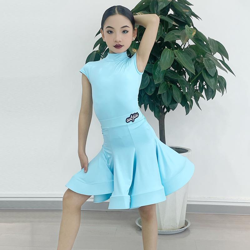 W69 Professional Latin Dance Dress for Girls - 2025 Exam Competition Standard