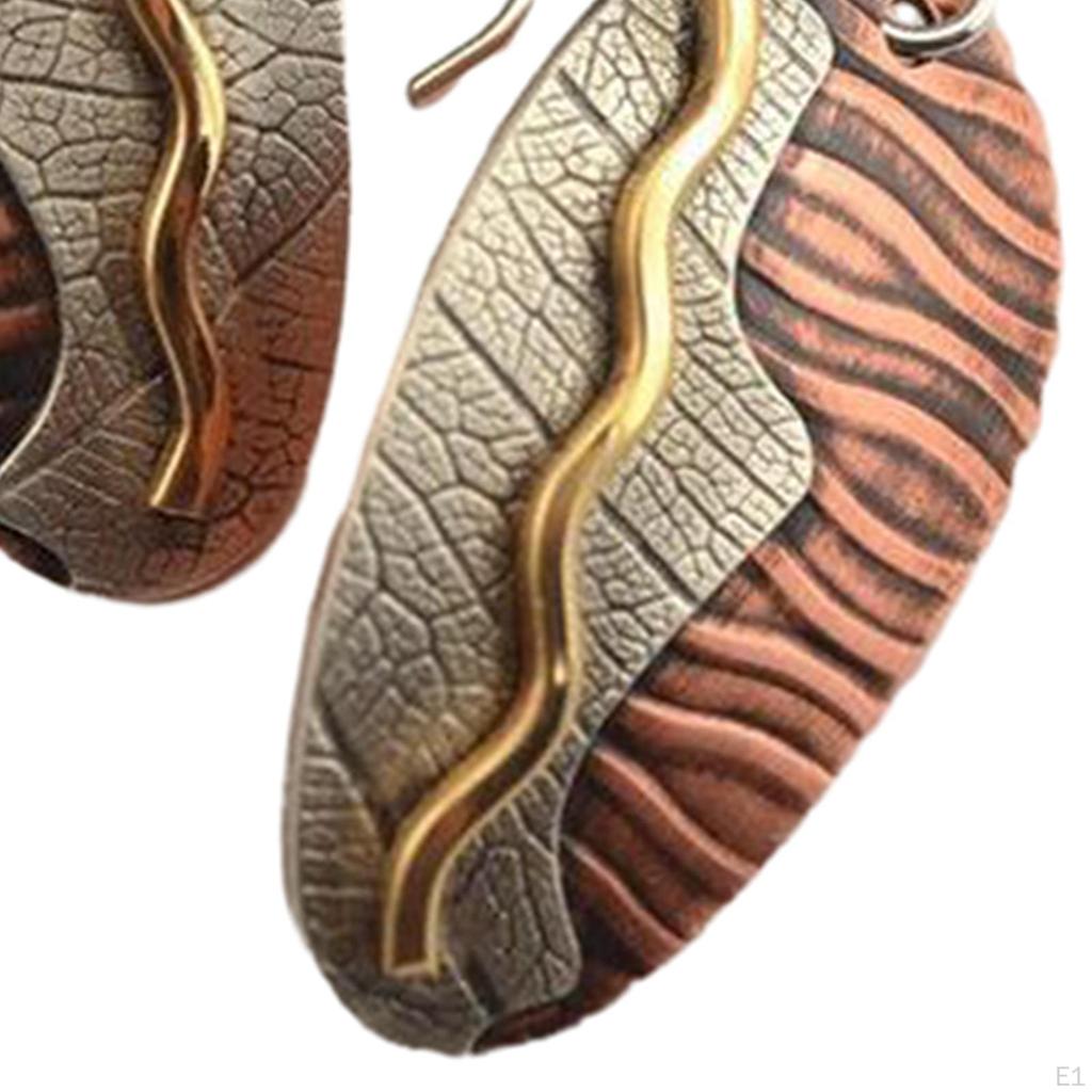 Hängeohrringe mit Gravurmuster für Verlobung, tägliches Tragen, Abschluss