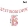 Mother’s Day Decoration Flag - Vibranted Color Bunting Supplies for Creating Celebration for Moms