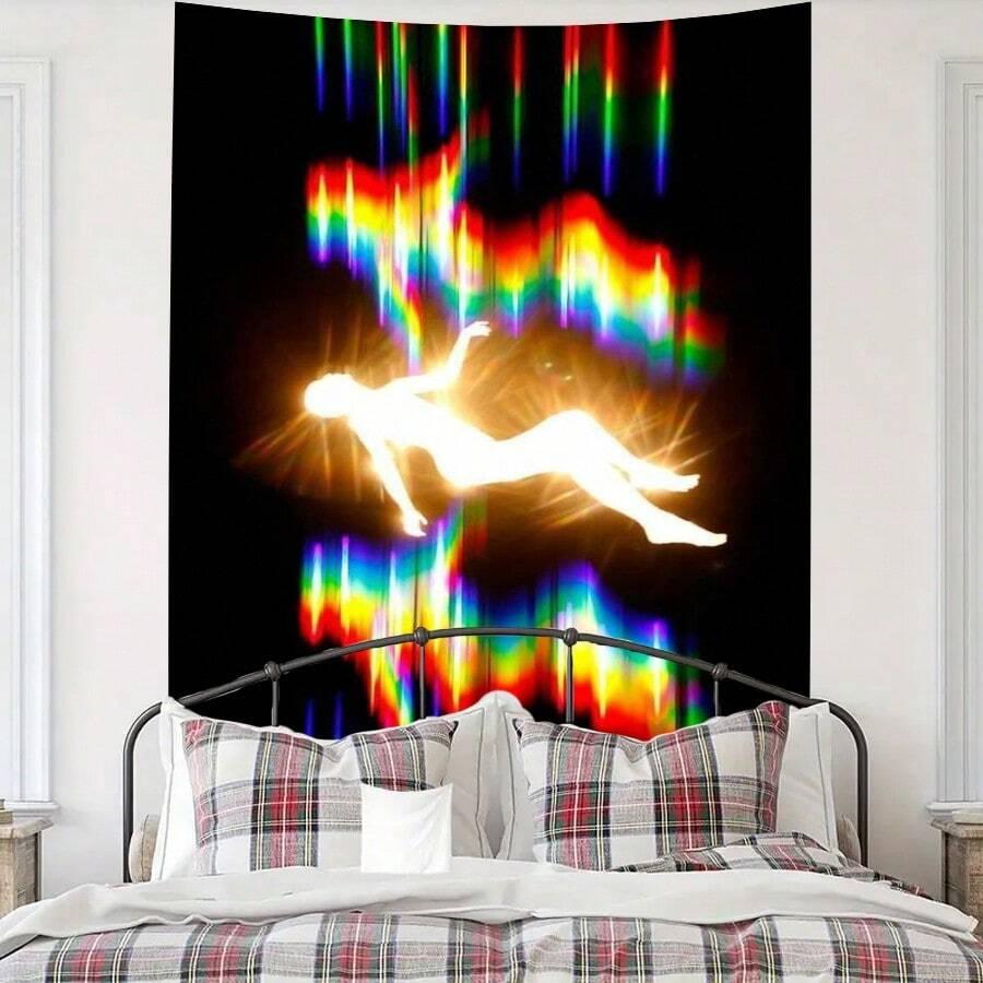 Falling Parallel World Tapestry Abstract Sexy Female Art Wall Backdrop for Living Room Bedroom Office Graduation Gift