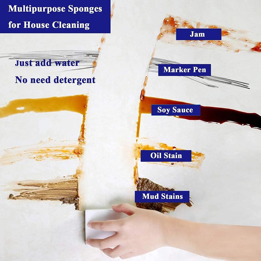 Magic Sponge Multi-functional Cleaning Eraser Melamine Sponge For Kitchen Bathroom Cleaning Accessories 100*60*20mm
