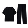 Li-Ning Loose Short Sleeve Cultural Shirt T-Shirt Comfortable Versatile Breathable Straight Leg Pants Casual Sports Suit Men suit W773-1+W827-1