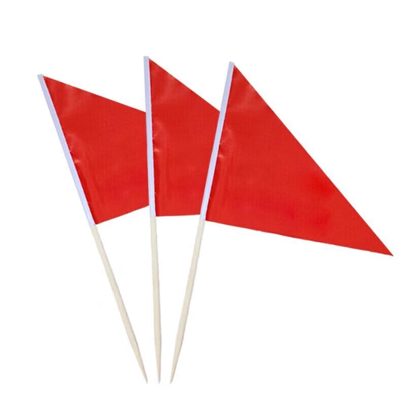 Mini Training Flags with Bamboo Poles (10-Pack)