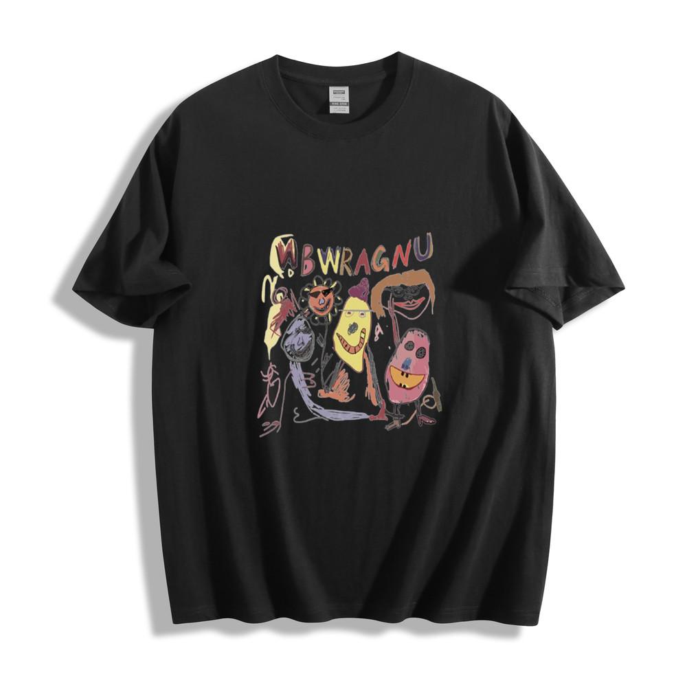 

himsical Doodle Characters WBWRAGNU Graphic Unisex Tee M